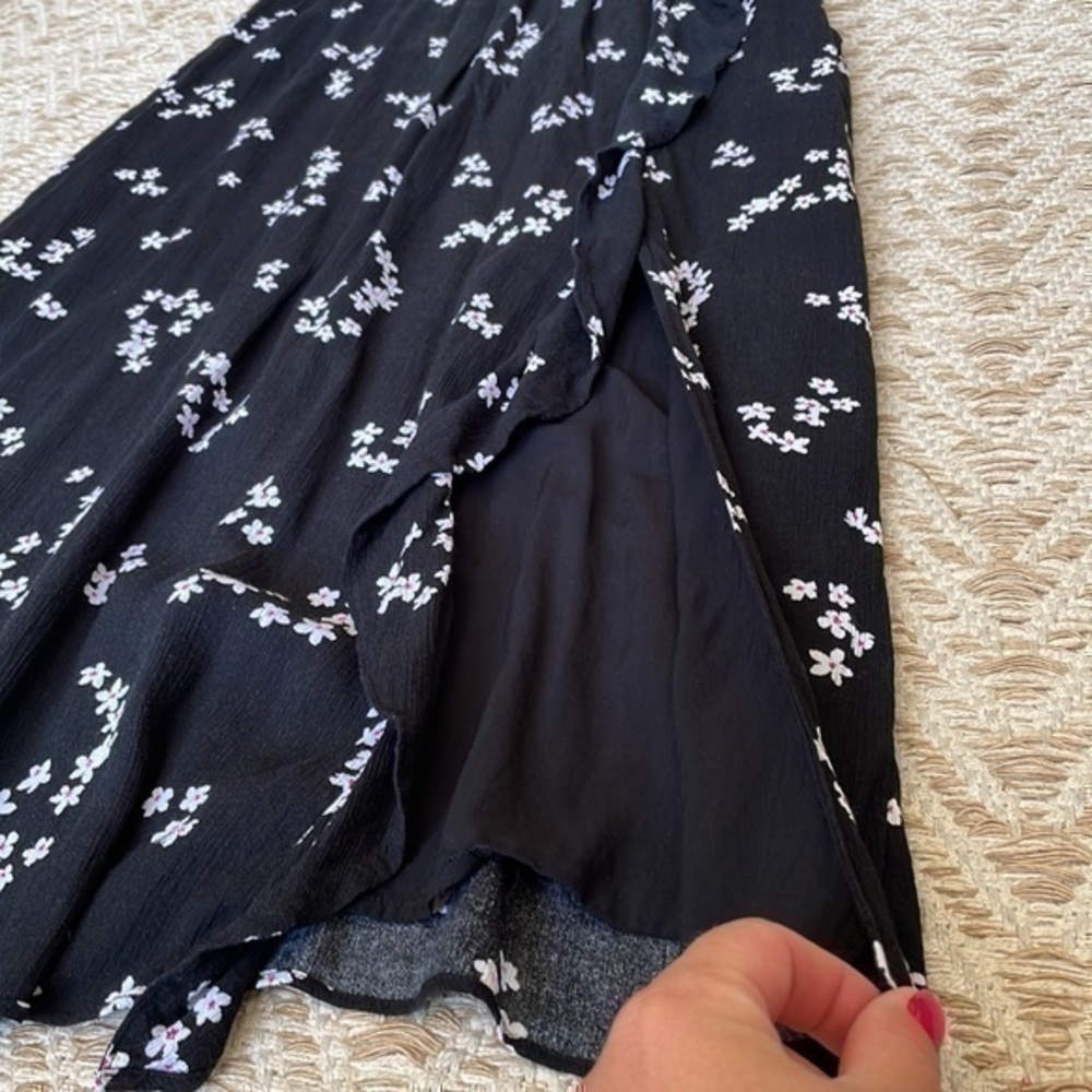 J. Jill floral ruffle maxi dress small - Picture 8 of 13